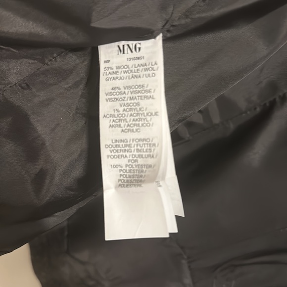 NWOT Mango Short Wool Coat in a Dark Grey in Size UK M!Super warm & classy - Picture 13 of 17